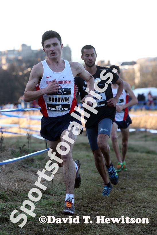 Jack Goodwin during the senior mens 8k BUPA Great Edinburgh Cross Country. Photo: David T. Hewitson/Sports for All Pics
